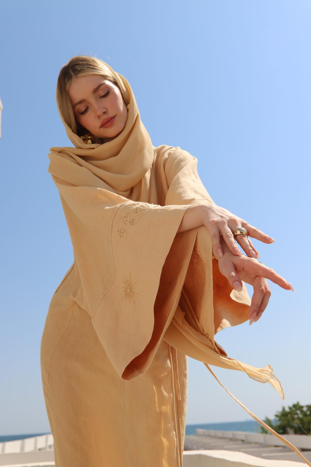 İpek Jorjet Şal (Golden Dune)